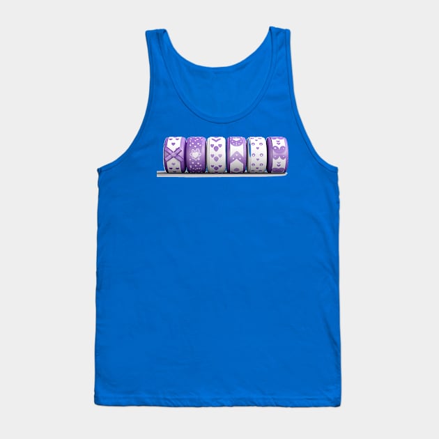 rolls of purple tape with different cute patterns Tank Top by MilkyBerry